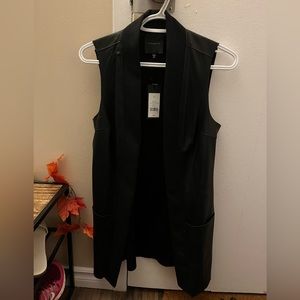 NWT leather vest